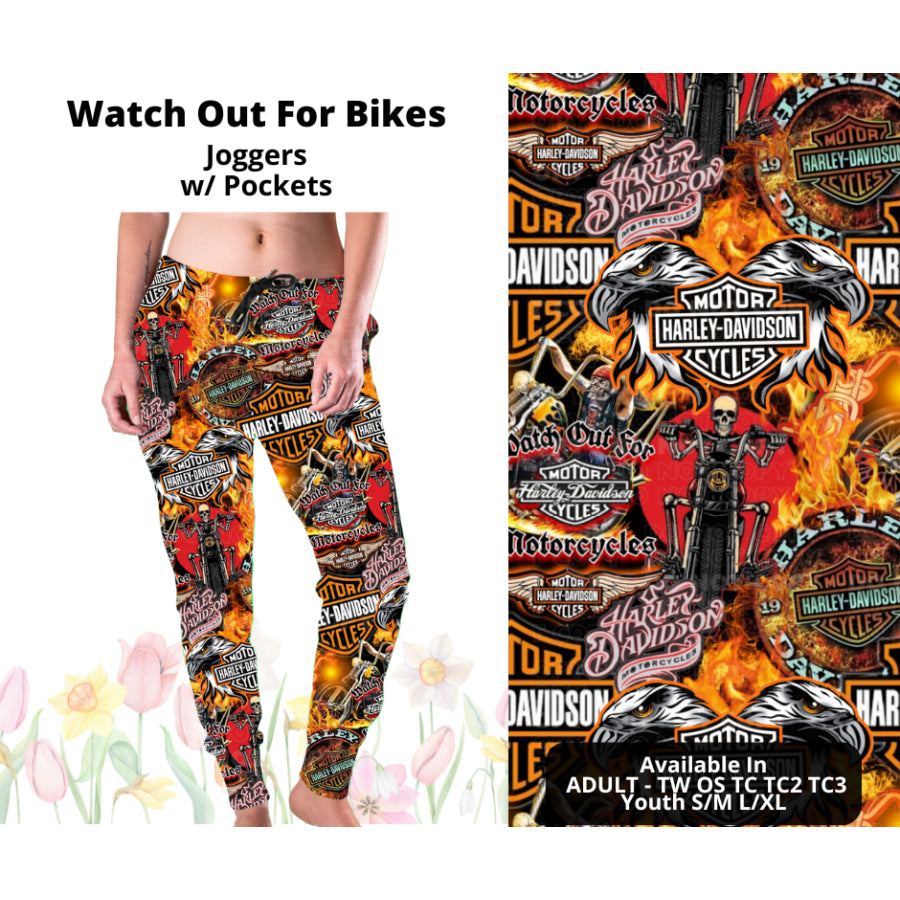 Preorder Custom Styles - Watch Out For Bikes - Closes 17 Mar - ETA late Jun 2025 Leggings