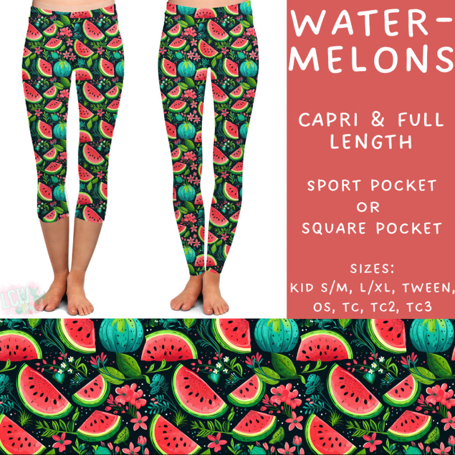 Preorder Custom Styles - Watermelons - Closes 29 May - ETA late Aug 2025 Leggings