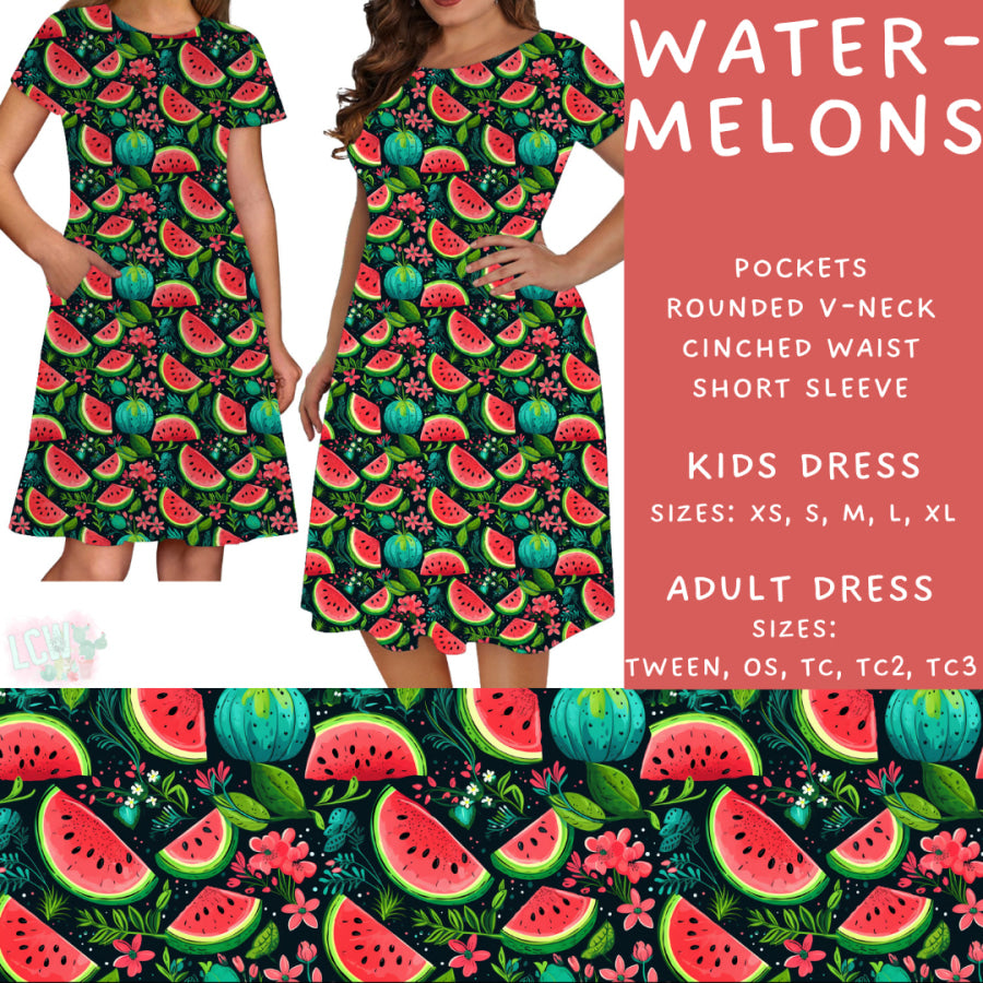 Preorder Custom Styles - Watermelons - Closes 29 May - ETA late Aug 2025 Leggings