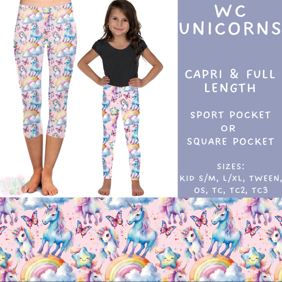Preorder Custom Styles - WC Unicorns - Closes 5 Jun - ETA late Aug 2025 Leggings