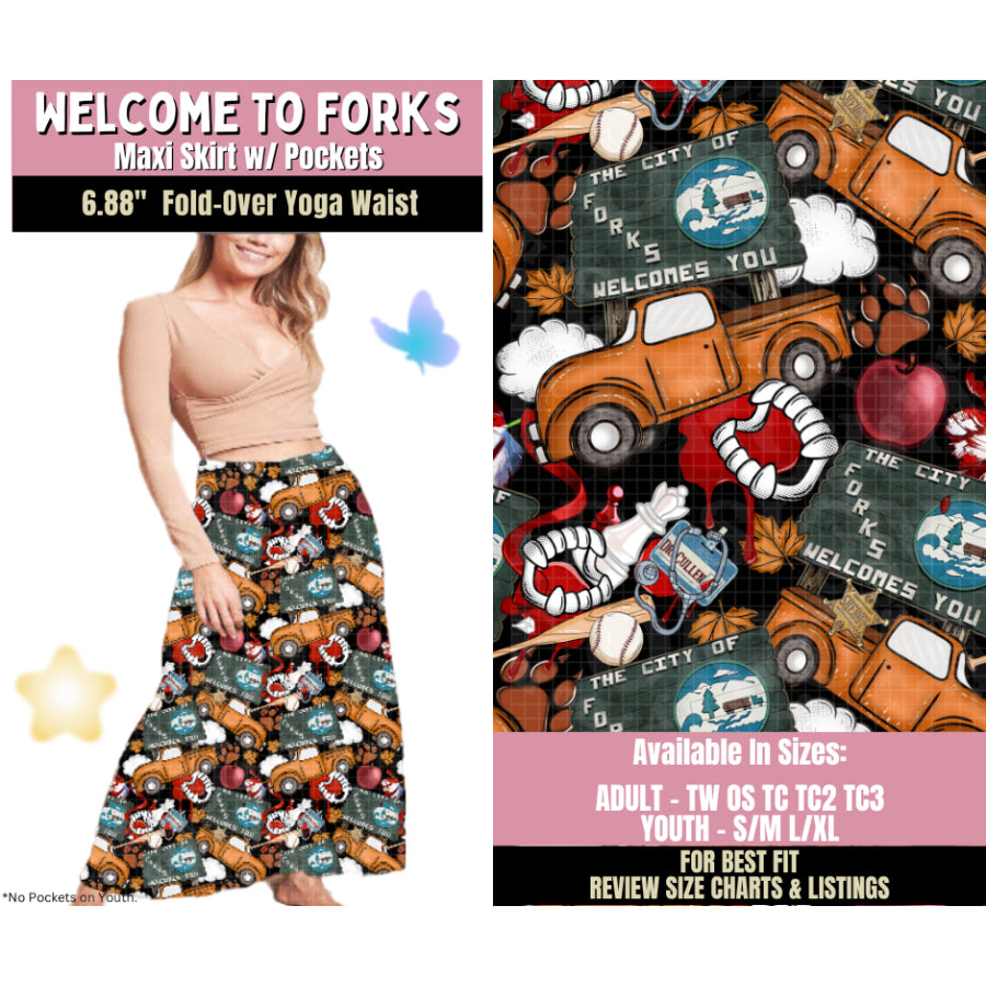 Preorder Custom Styles - Welcome To Forks - Closes 25 Sep - ETA late Jan 2026 Leggings