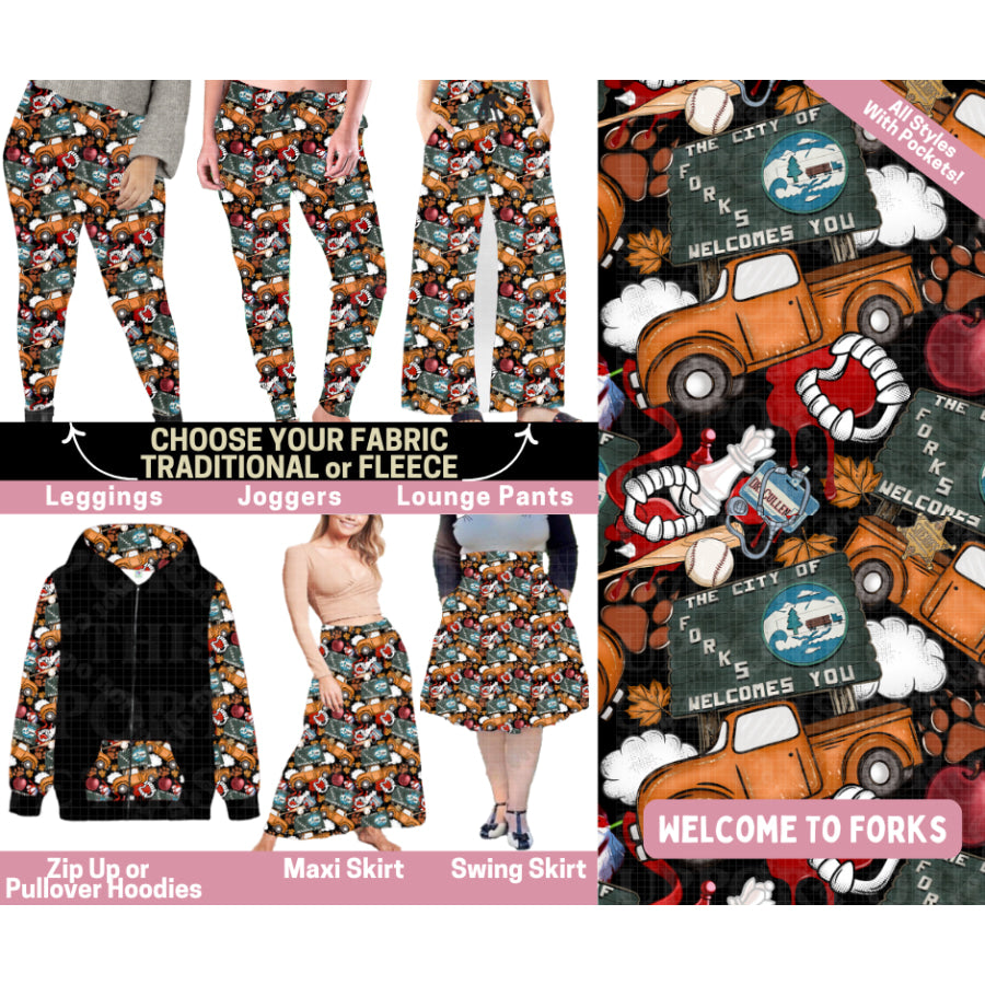 Preorder Custom Styles - Welcome To Forks - Closes 25 Sep - ETA late Jan 2026 Leggings