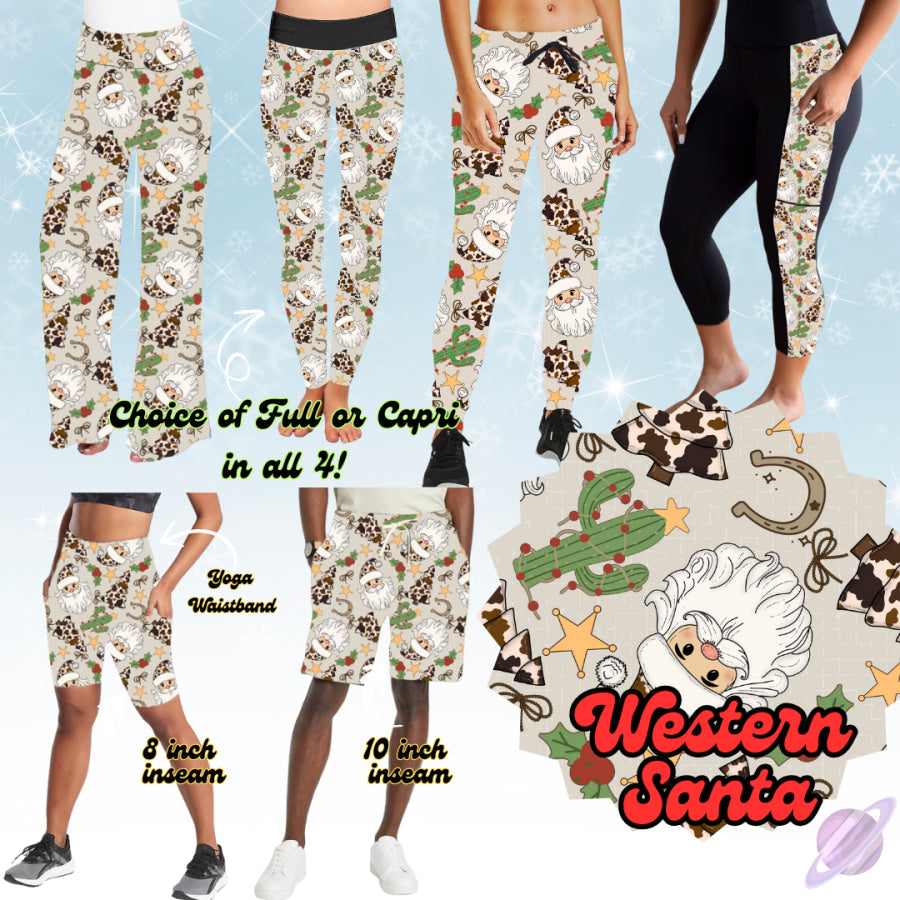 PREORDER Custom Styles Western Santa Closes 12 Sep ETA mid Dec 2025 Leggings