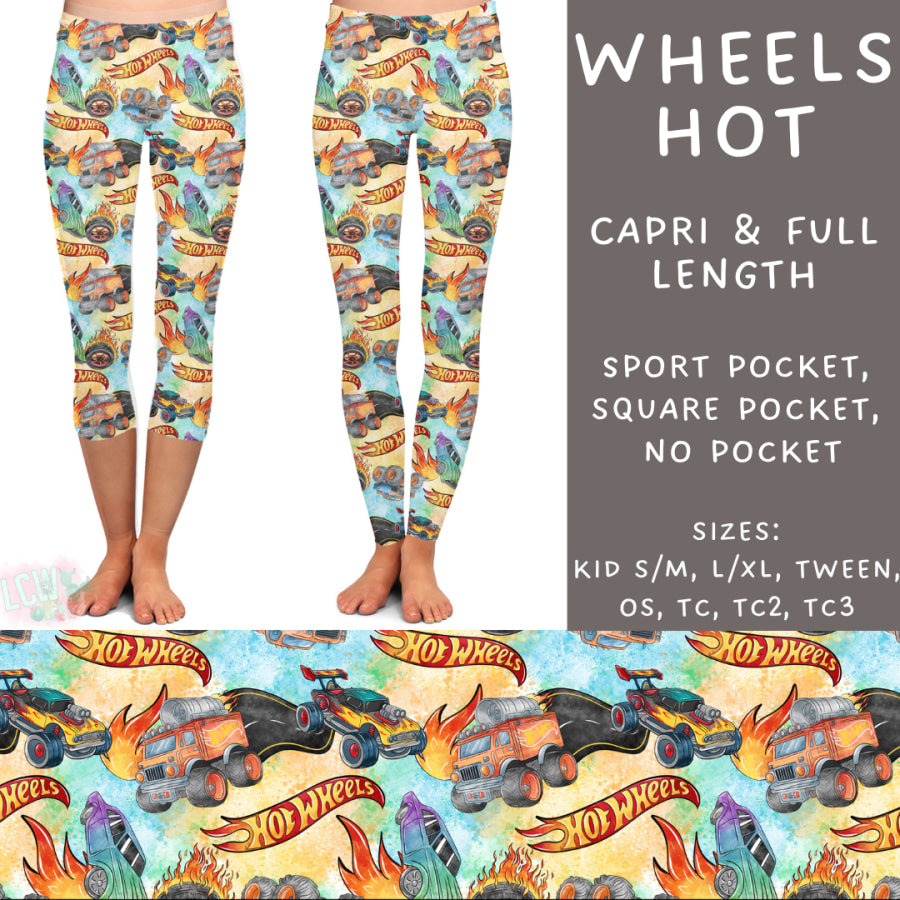 Preorder Custom Styles - Wheels Hot - Closes 2 Dec - ETA late Feb 2025 Leggings