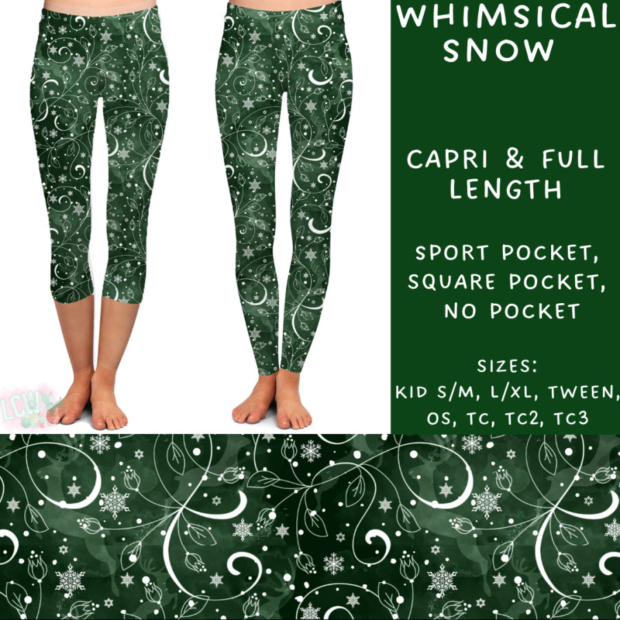 Preorder Custom Styles - Whimsical Snow - Closes 31 Oct - ETA early Jan 2025 Leggings