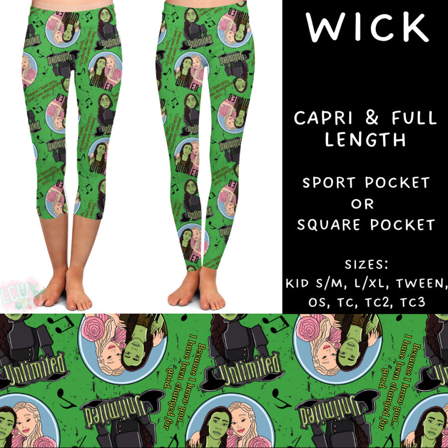 Preorder Custom Styles - Wick - Closes 10 Mar - ETA early Jun 2025 Leggings