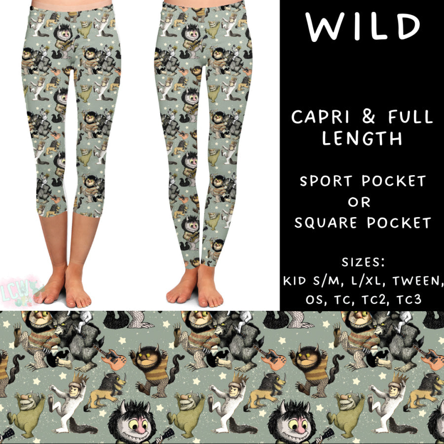 Preorder Custom Styles - Wild - Closes 21 Mar - ETA mid Jun 2025 Leggings