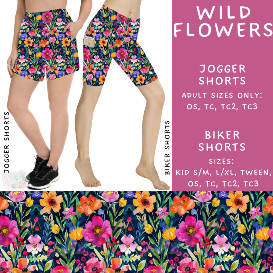 Preorder Custom Styles - Wild Flowers - Closes 29 May - ETA late Aug 2025 Leggings