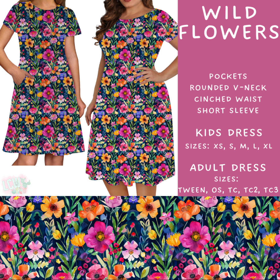 Preorder Custom Styles - Wild Flowers - Closes 29 May - ETA late Aug 2025 Leggings