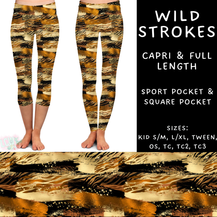 Preorder Custom Styles - Wild Strokes - Closes 26 Feb - ETA mid May 2025 Leggings