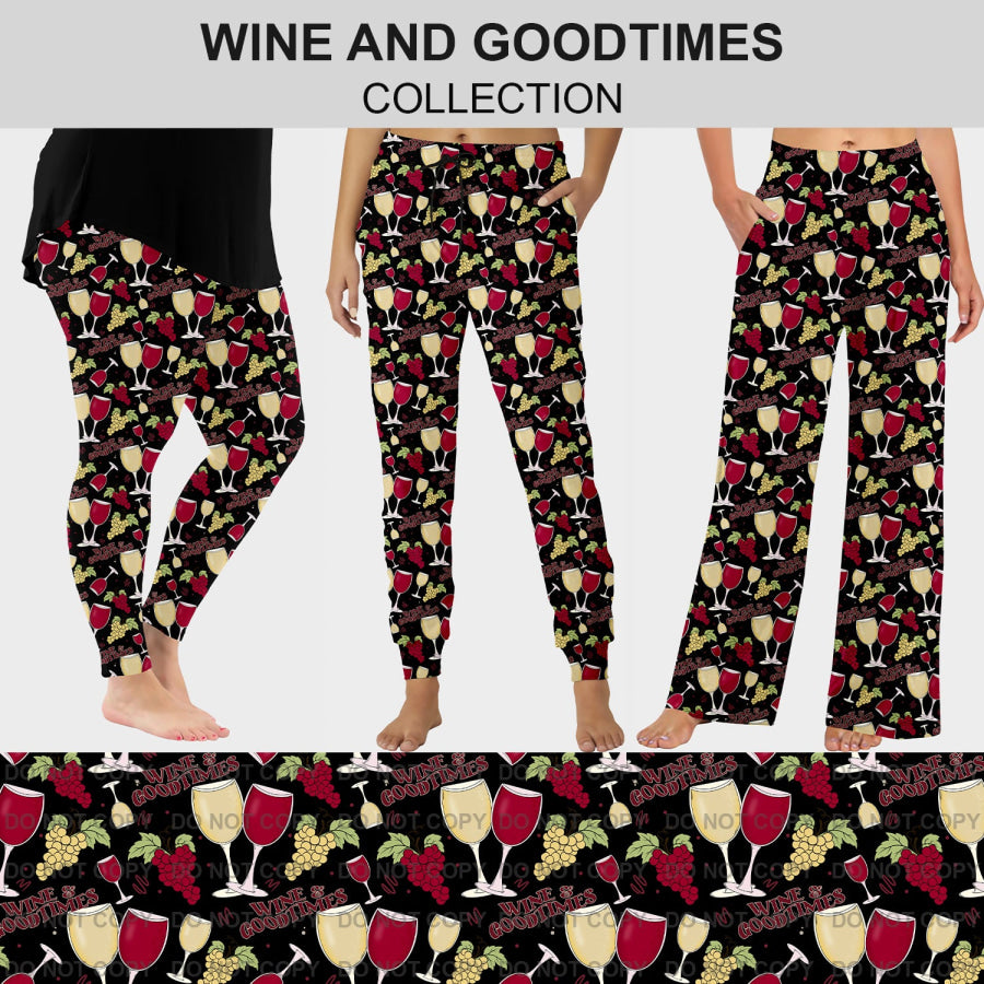 PREORDER Custom Styles - Wine and Good Times - Closes 4 Mar - ETA late May 2025 Loungewear