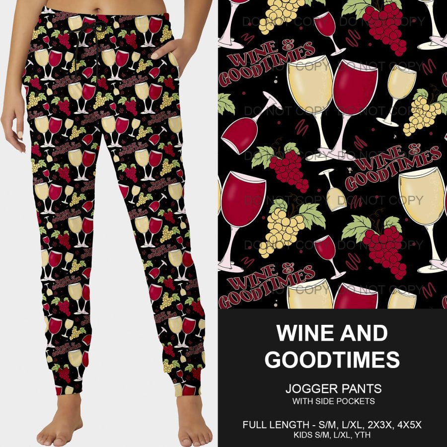 PREORDER Custom Styles - Wine and Good Times - Closes 4 Mar - ETA late May 2025 Loungewear