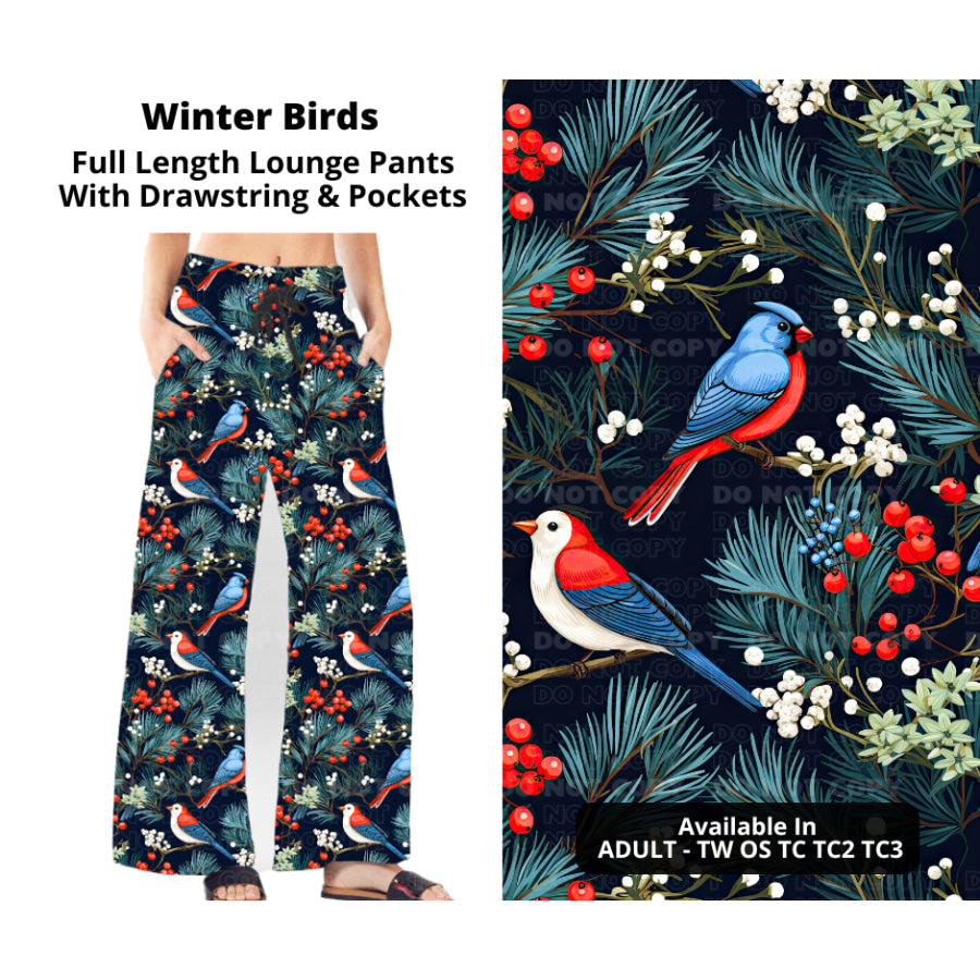 PREORDER Custom Styles - Winter Birds - Closes 14 Oct - ETA early Jan 2024 Leggings