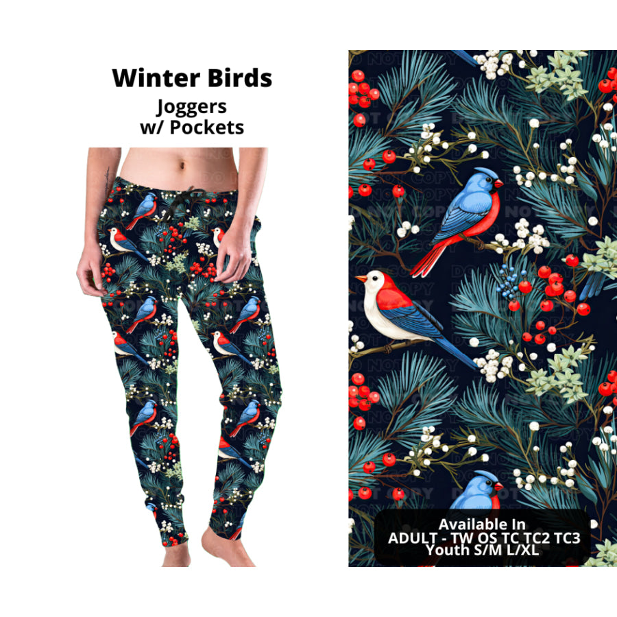 PREORDER Custom Styles - Winter Birds - Closes 14 Oct - ETA early Jan 2024 Leggings