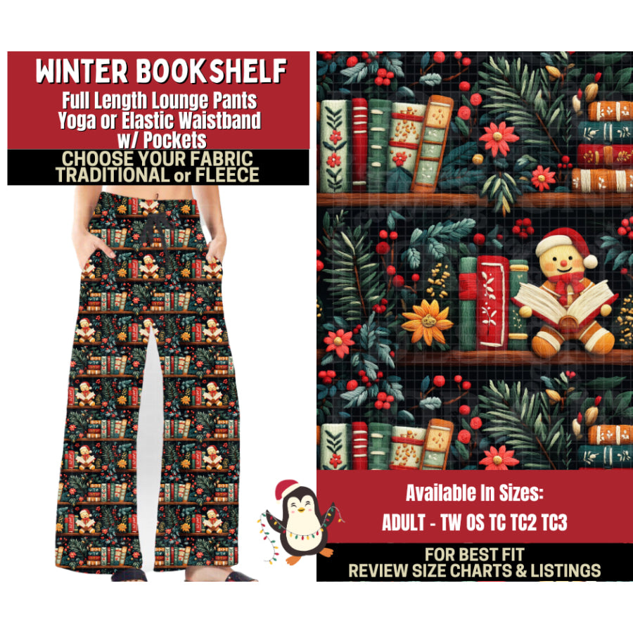 Preorder Custom Styles Winter Bookshelf Closes 4 Sep ETA early Jan 2026 Leggings