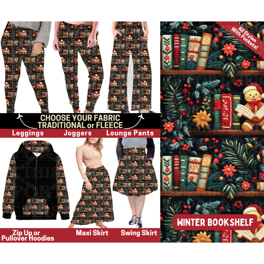 Preorder Custom Styles Winter Bookshelf Closes 4 Sep ETA early Jan 2026 Leggings