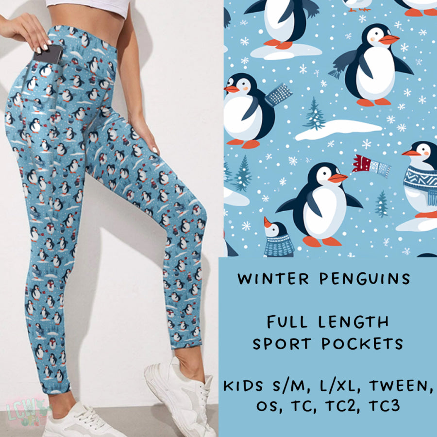 Preorder Custom Styles - Winter Penguins - Closes 15 Nov - ETA early Feb 2025 Leggings