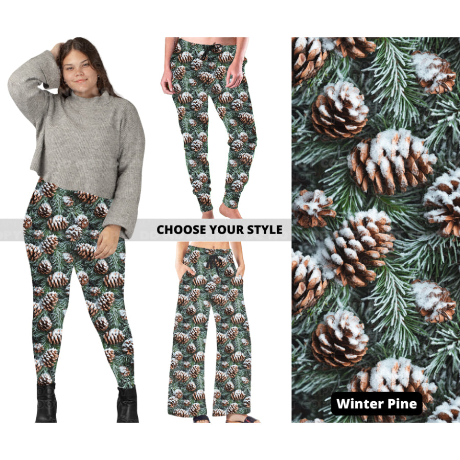 PREORDER Custom Styles - Winter Pine - Closes 14 Oct - ETA early Jan 2024 Leggings