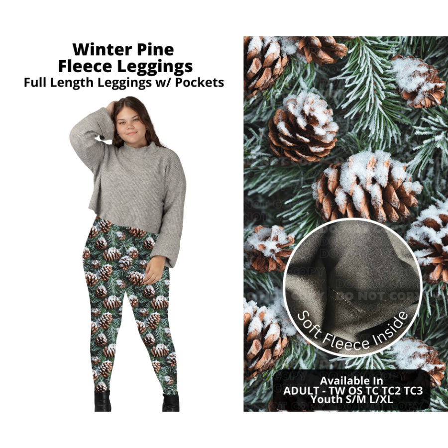 PREORDER Custom Styles - Winter Pine - Closes 14 Oct - ETA early Jan 2024 Leggings