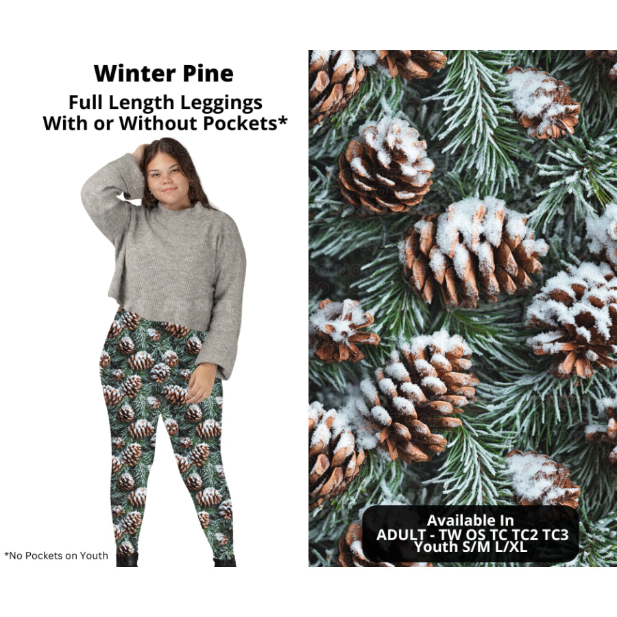 PREORDER Custom Styles - Winter Pine - Closes 14 Oct - ETA early Jan 2024 Leggings