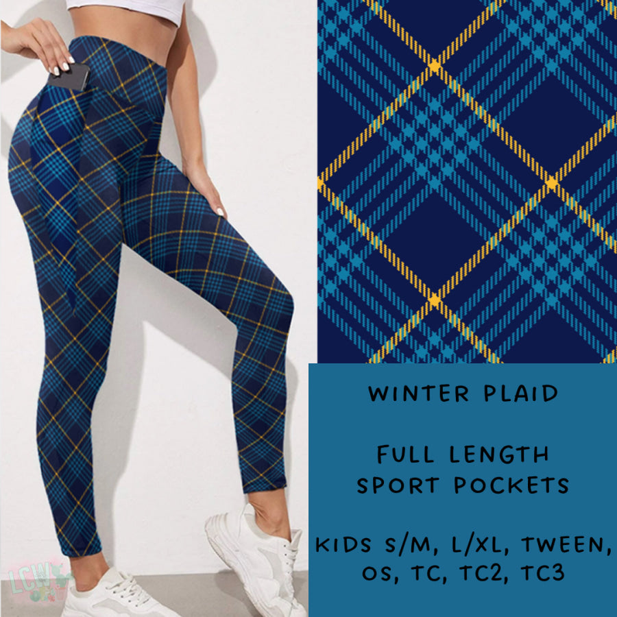 Preorder Custom Styles - Winter Plaid - Closes 15 Nov - ETA early Feb 2025 Leggings