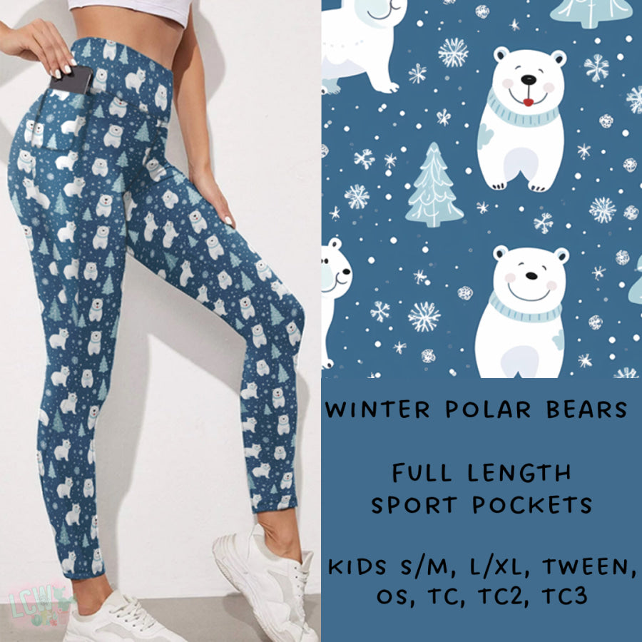 Preorder Custom Styles - Winter Polar Bears - Closes 15 Nov - ETA early Feb 2025 Leggings