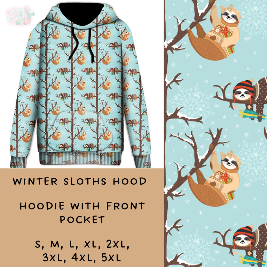 Preorder Custom Styles - Winter Sloths - Closes 15 Nov - ETA early Feb 2025 Leggings