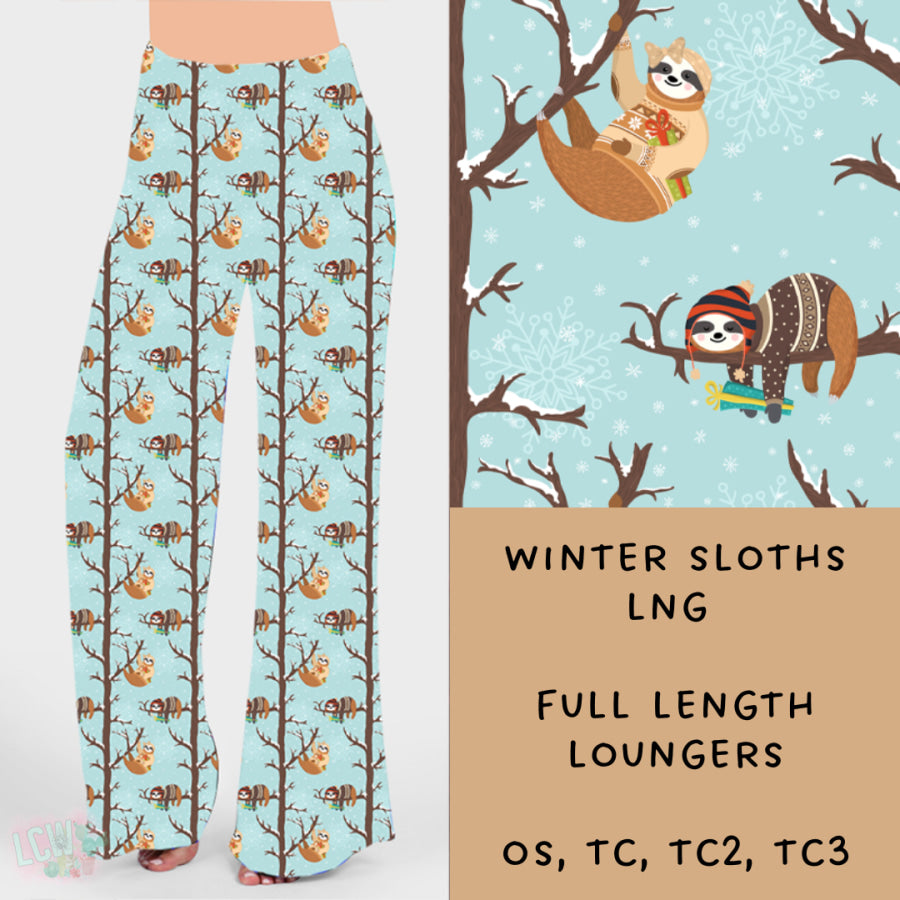 Preorder Custom Styles - Winter Sloths - Closes 15 Nov - ETA early Feb 2025 Leggings