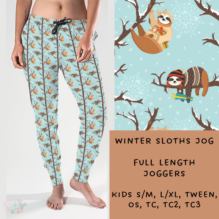 Preorder Custom Styles - Winter Sloths - Closes 15 Nov - ETA early Feb 2025 Leggings