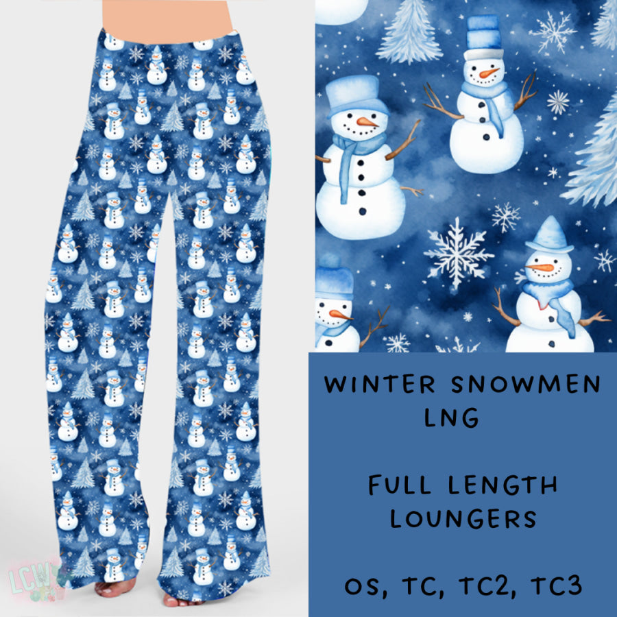 Preorder Custom Styles - Winter Snowmen - Closes 15 Nov - ETA early Feb 2025 Leggings