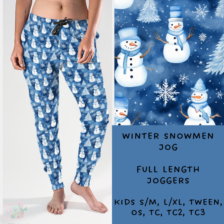 Preorder Custom Styles - Winter Snowmen - Closes 15 Nov - ETA early Feb 2025 Leggings