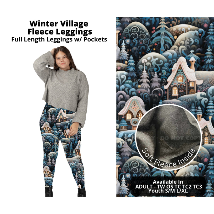 PREORDER Custom Styles - Winter Village - Closes 14 Oct - ETA early Jan 2024 Leggings