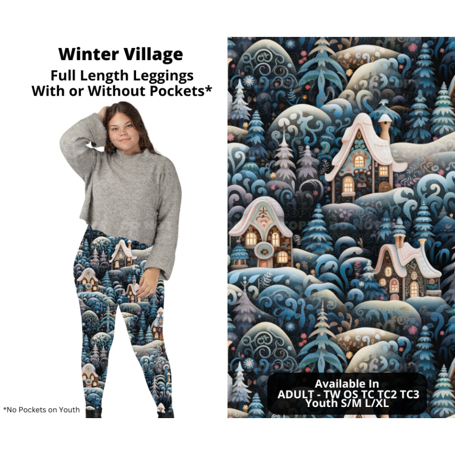 PREORDER Custom Styles - Winter Village - Closes 14 Oct - ETA early Jan 2024 Leggings