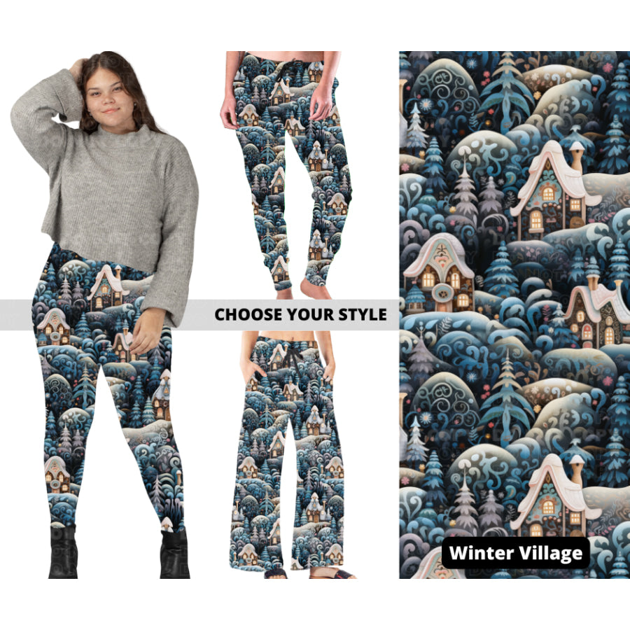 PREORDER Custom Styles - Winter Village - Closes 14 Oct - ETA early Jan 2024 Leggings