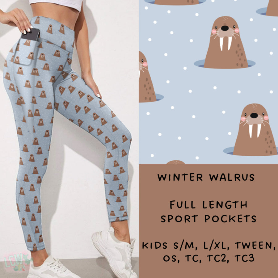 Preorder Custom Styles - Winter Walrus - Closes 15 Nov - ETA early Feb 2025 Leggings