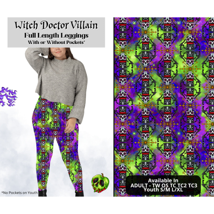 Preorder Custom Styles - Witch Doctor Villain - Closes 28 Mar - ETA mid Jul 2025 Leggings