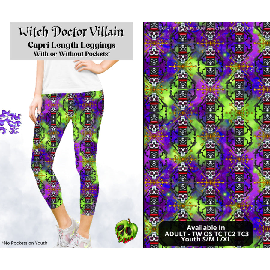 Preorder Custom Styles - Witch Doctor Villain - Closes 28 Mar - ETA mid Jul 2025 Leggings