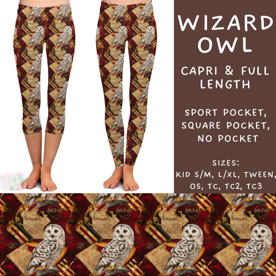 Preorder Custom Styles - Wizard Owl - Closes 2 Dec - ETA late Feb 2025 Leggings