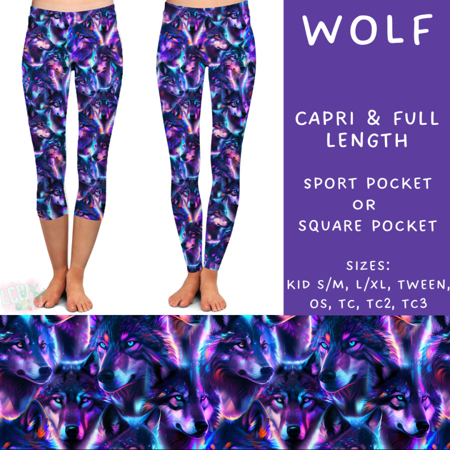 Preorder Custom Styles - Wolf - Closes 31 Mar - ETA late May 2025 Leggings