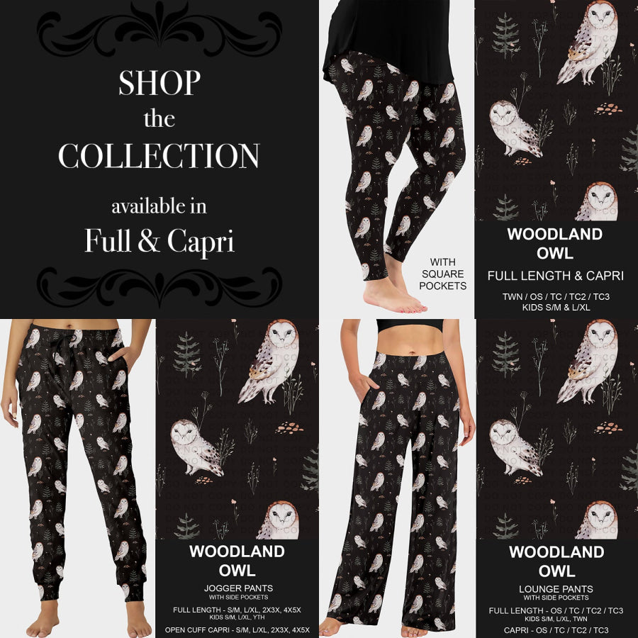 PREORDER Custom Styles - Woodland Owl - Closes 29 Jul - ETA late Oct 2025 Loungewear