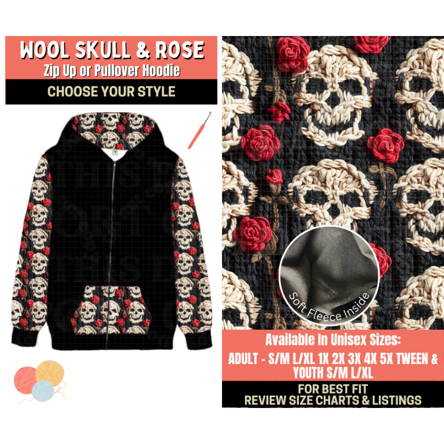 Preorder Custom Styles - Wool Skull and Rose - Closes 1 Oct - ETA Early Feb 2026 Leggings