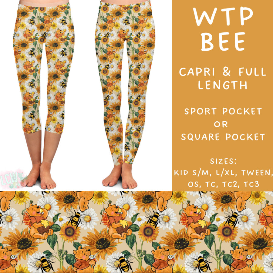 Preorder Custom Styles - WTP Bee - Closes 12 Mar - ETA early Jun 2025 Leggings