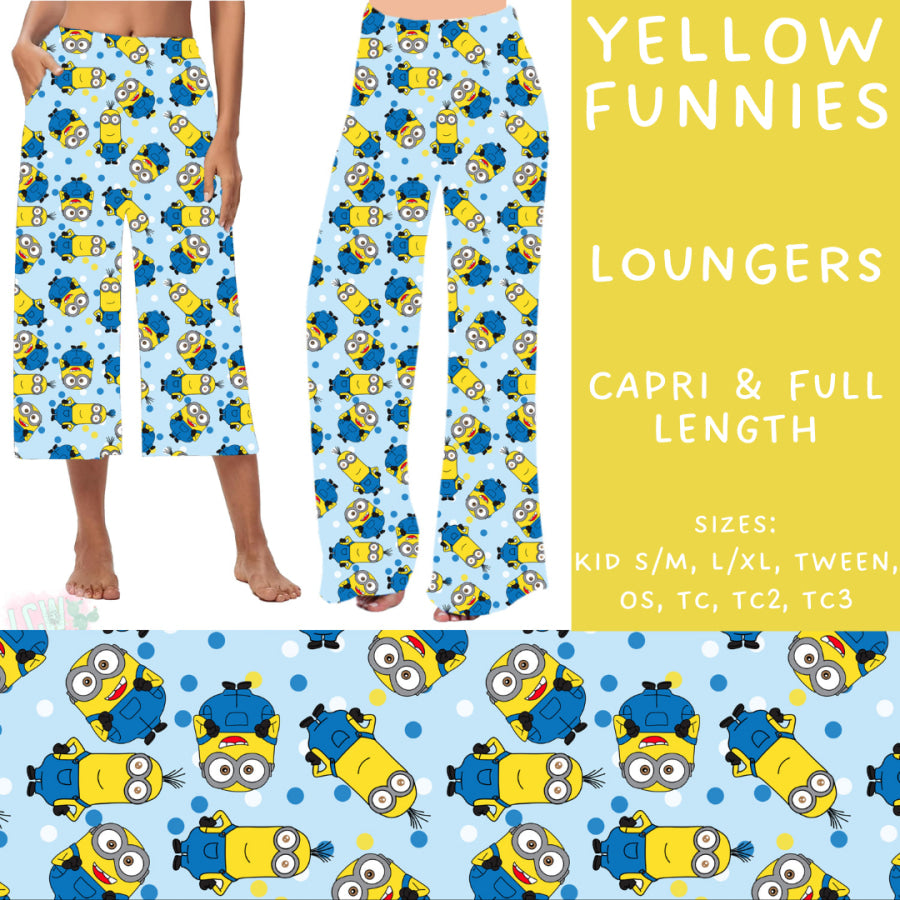 Preorder Custom Styles - Yellow Funnies - Closes 11 Oct - ETA late Dec 2024 Leggings