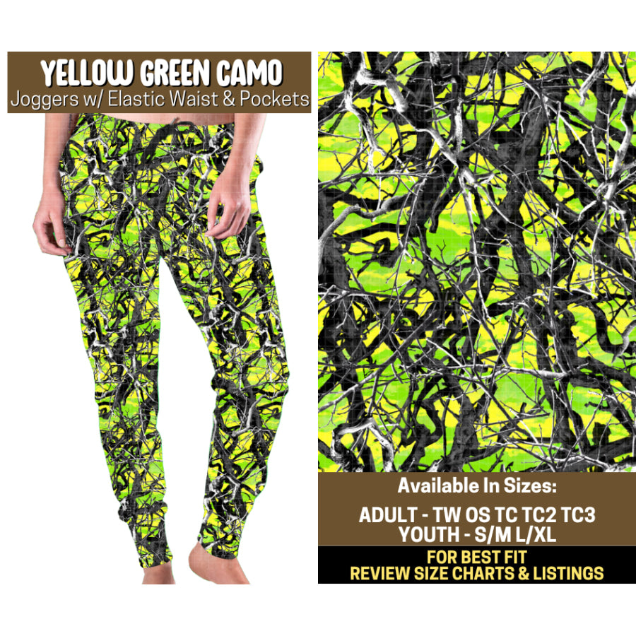 Preorder Custom Styles Yellow Green Camo Closes 12 Sep ETA mid Jan 2026 Leggings