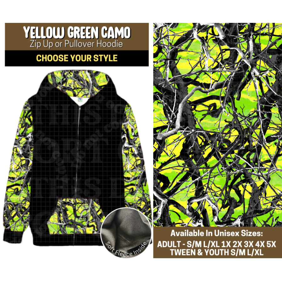 Preorder Custom Styles Yellow Green Camo Closes 12 Sep ETA mid Jan 2026 Leggings