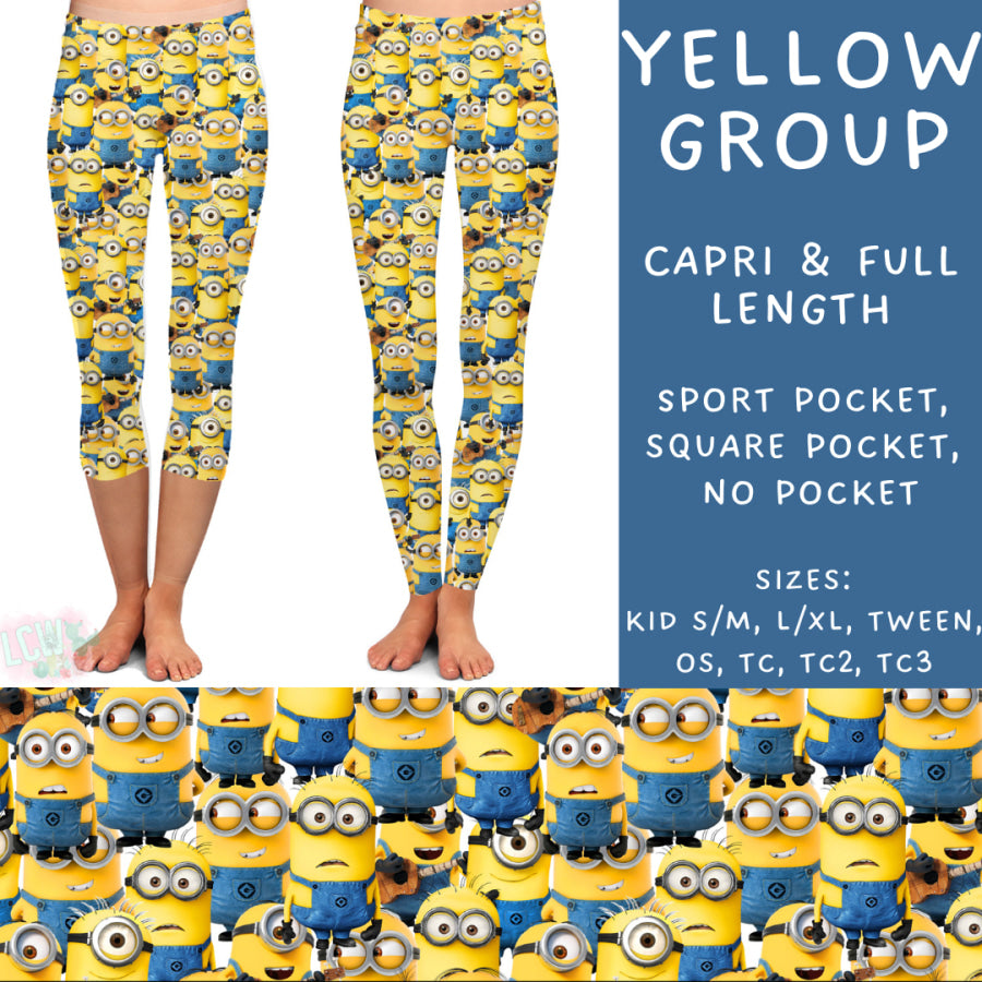 Preorder Custom Styles - Yellow Group - Closes 29 Jan - ETA late Apr 2025 Leggings