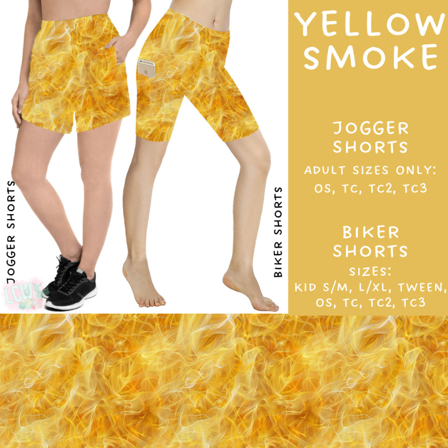 Preorder Custom Styles - Yellow Smoke - Closes 18 Sep - ETA early Dec 2024 Leggings