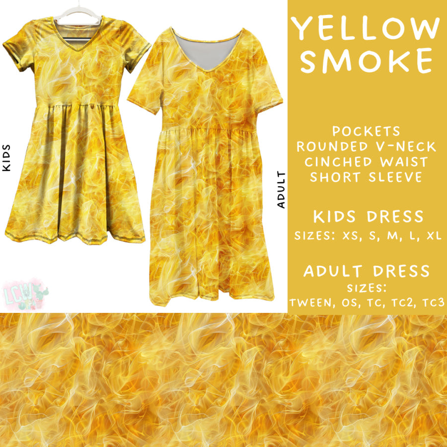 Preorder Custom Styles - Yellow Smoke - Closes 18 Sep - ETA early Dec 2024 Leggings