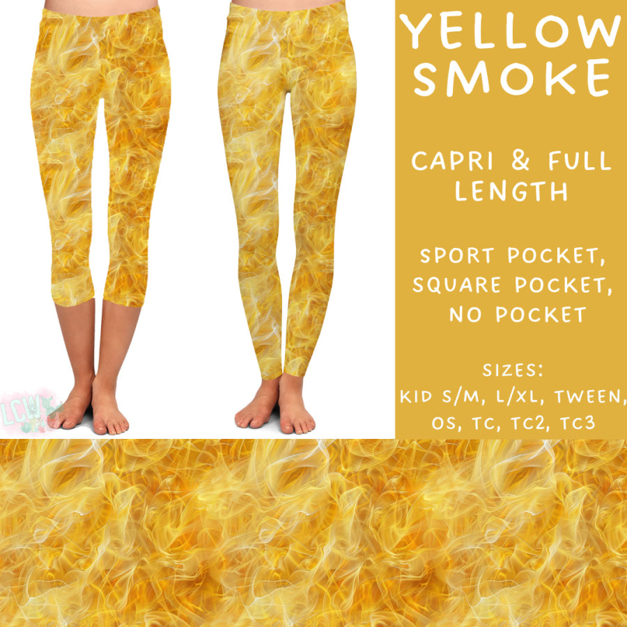 Preorder Custom Styles - Yellow Smoke - Closes 20 Feb - ETA mid May 2025 Leggings