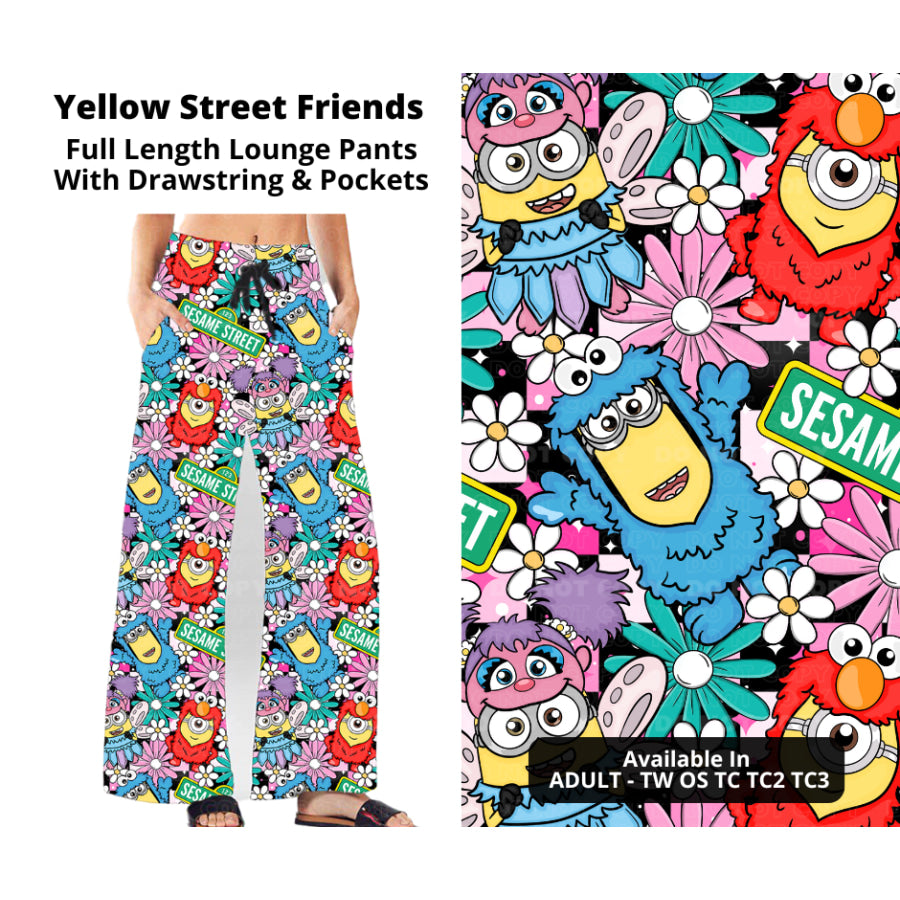 PREORDER Custom Styles - Yellow Street Friends - Closes 21 Nov - ETA late Feb 2025 Leggings